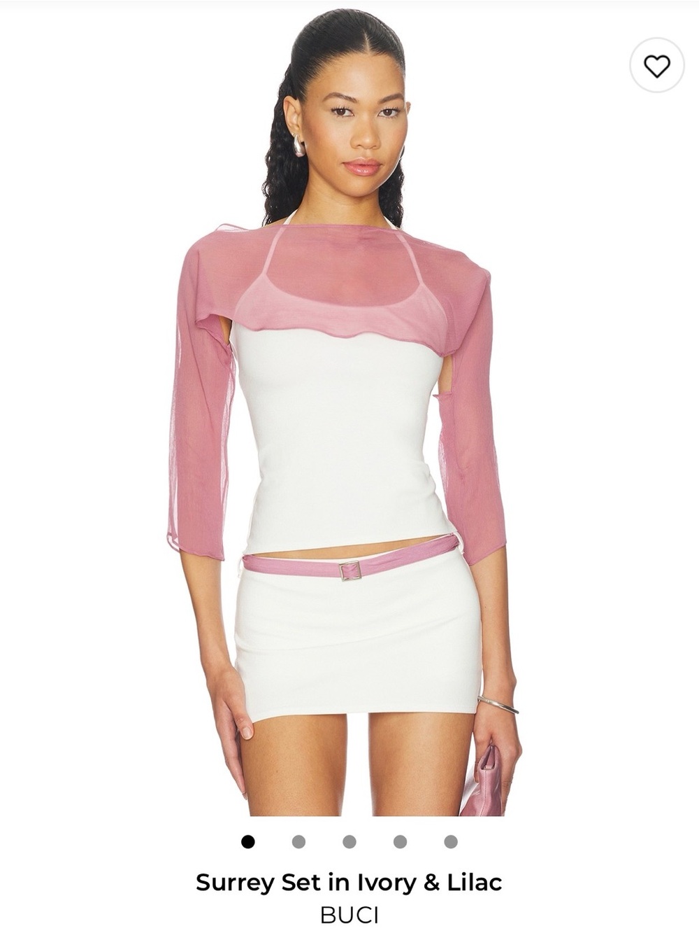 Buci Surrey Set Lilac Layer Top and Skirt